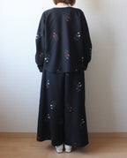// squeeze sleeve blouse - sazanka - 【12月下旬〜1月中旬お届け予定】