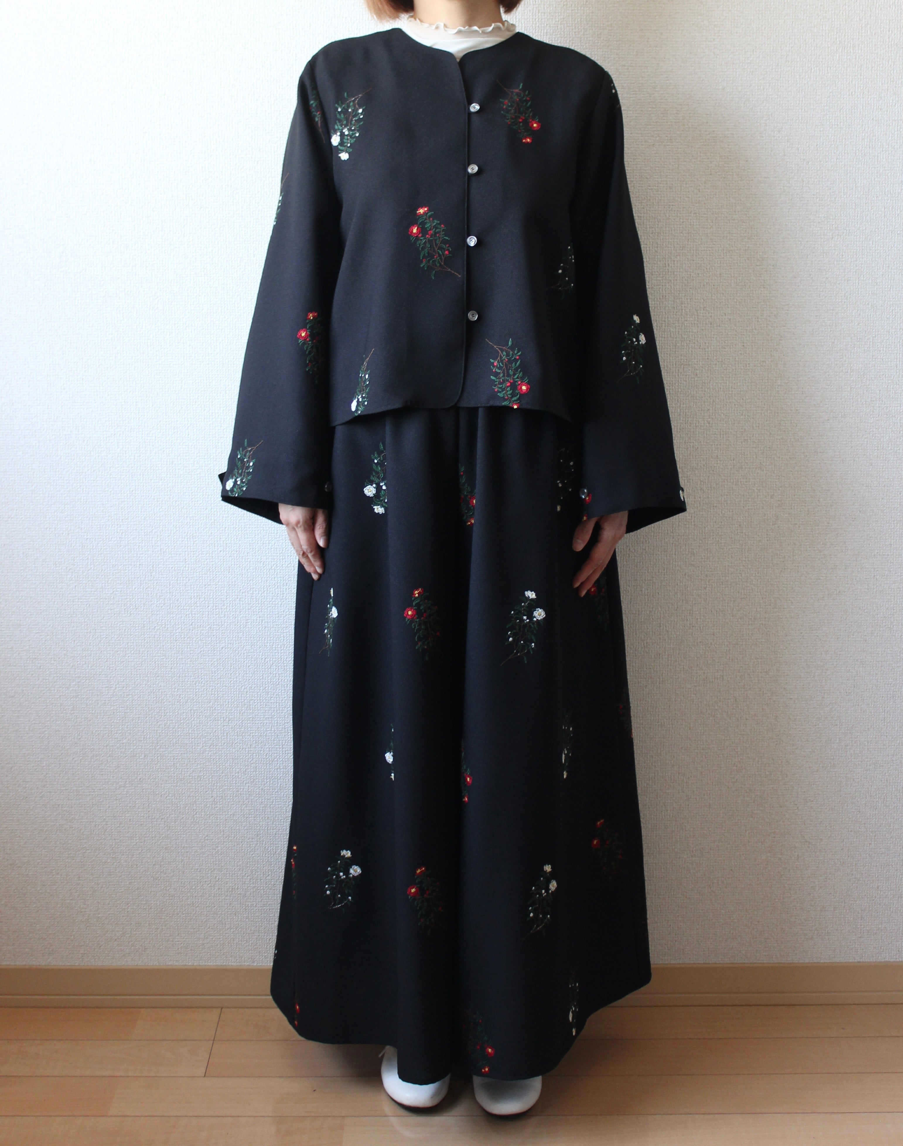 // squeeze sleeve blouse - sazanka - 【12月下旬〜1月中旬お届け予定】