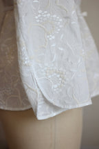 【遠隔試着】// bloom collar blouse - white -