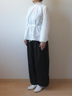 【遠隔試着】// bloom collar blouse - white -