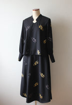 // ginkgo neck blouse - icho -【2月下旬〜3月下旬お届け予定】