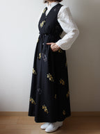 // wave neck one piece - icho - 【2月下旬〜3月下旬お届け予定】