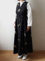 // wave neck one piece - icho - 【2月下旬〜3月下旬お届け予定】