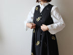 // wave neck one piece - icho - 【2月下旬〜3月下旬お届け予定】