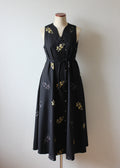 // wave neck one piece - icho - 【2月下旬〜3月下旬お届け予定】