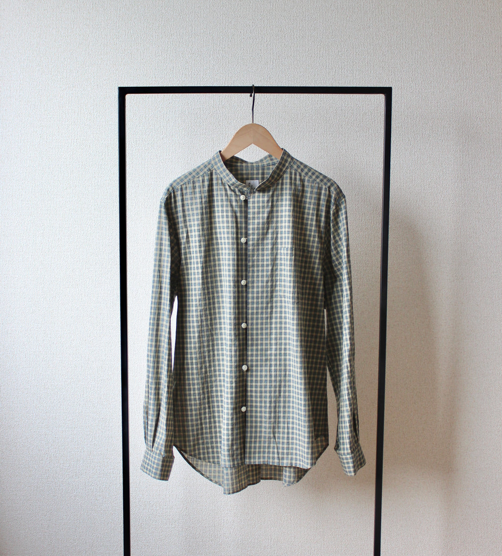 // loop button shirt - olive -【3月下旬〜4月下旬お届け予定】