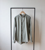 // loop button shirt - olive -【3月下旬〜4月下旬お届け予定】