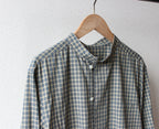 // loop button shirt (half sleeve) - olive -【在庫販売】
