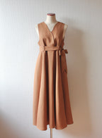 // bloom jumper skirt - camel - 【12月下旬〜1月中旬お届け予定】