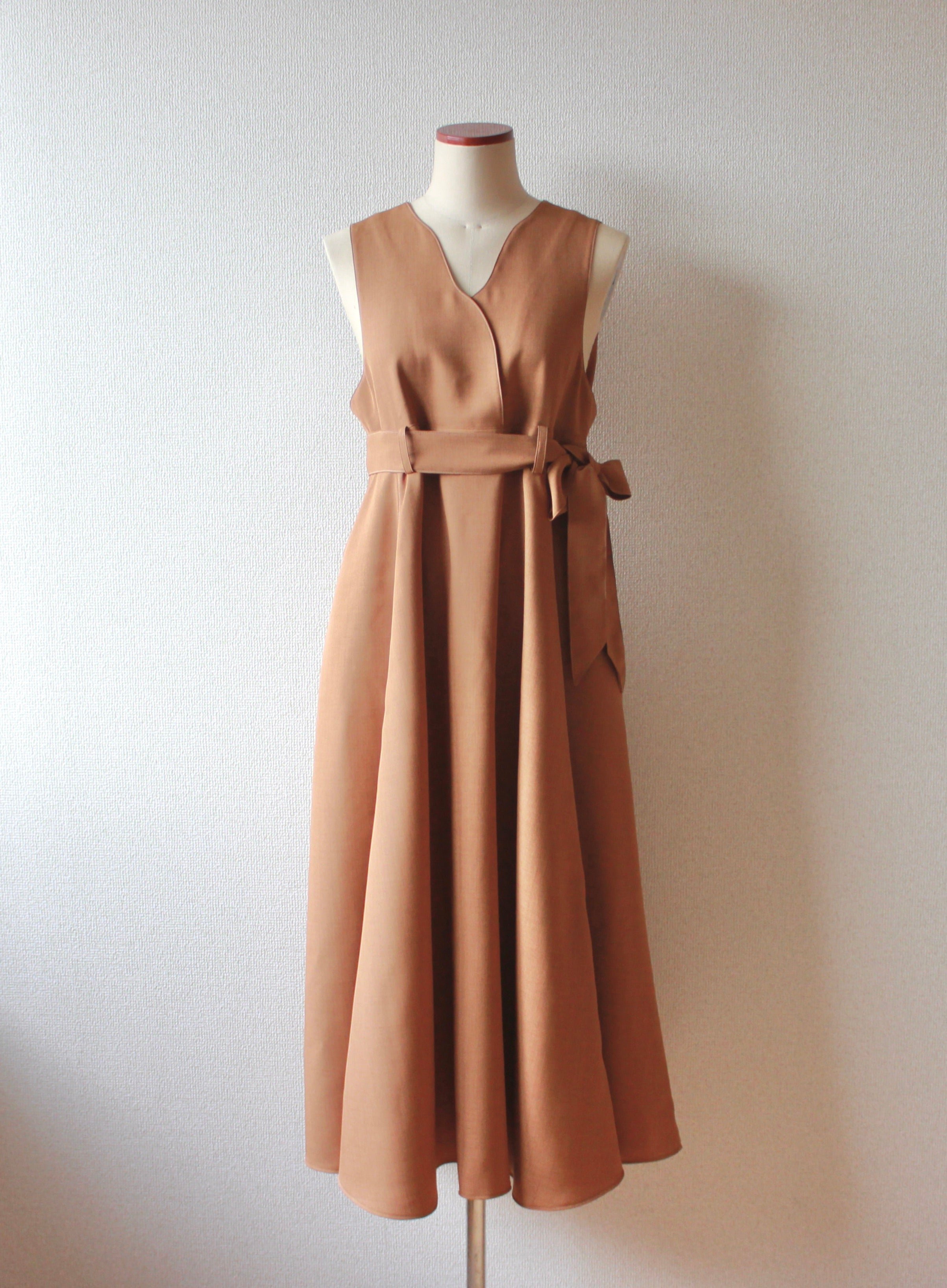 // bloom jumper skirt - camel - 【10月中旬〜下旬お届け予定】