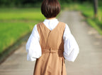 // bloom jumper skirt - camel - 【12月下旬〜1月中旬お届け予定】