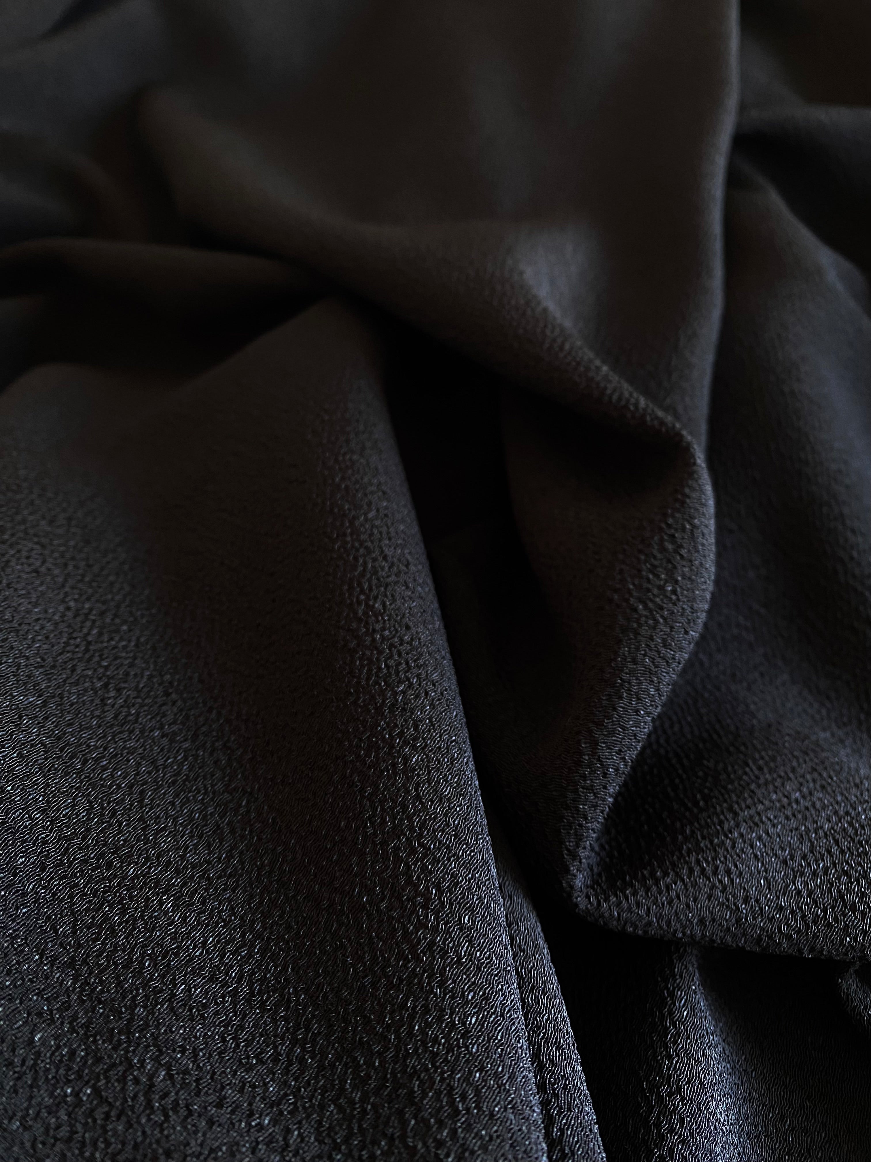 【遠隔試着】// gourd neck blouse - black -